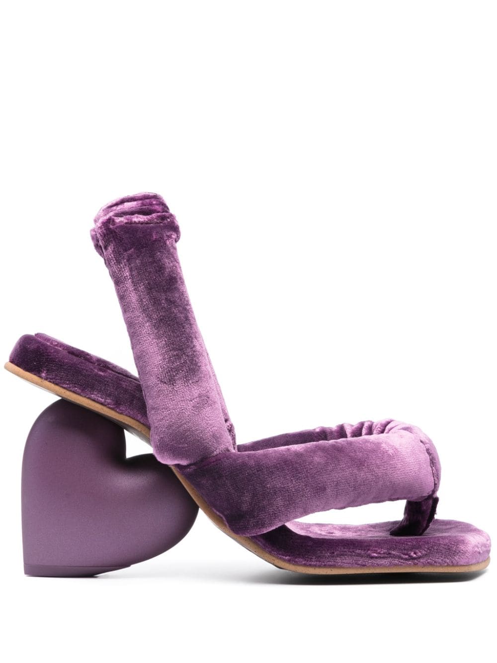 YUME YUME Love Heel 120mm velvet sandals - Purple von YUME YUME