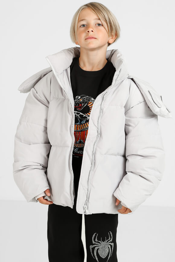 Yangster Oversized Pufferjacke | Hellgrau | Jungen  | 16 von Yangster