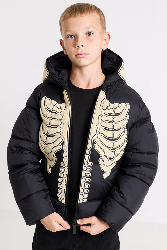 Yangster Pufferjacke | Schwarz + Beige | Jungen  | 16 von Yangster