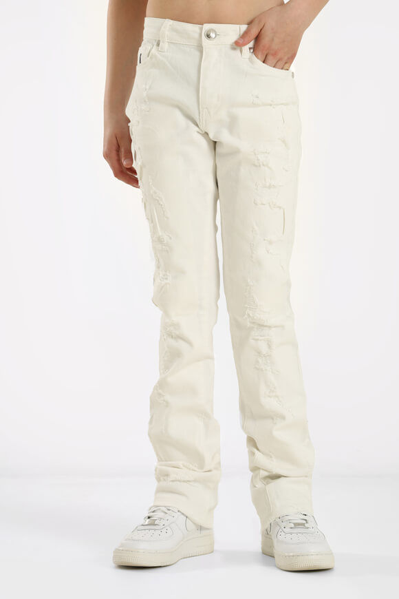 Yangster Stacked Jeans | Offwhite | Jungen  | 10 von Yangster