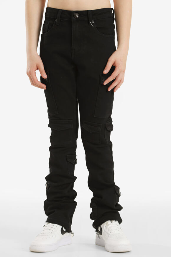 Yangster Stacked Jeans | Schwarz | Jungen  | 10 von Yangster