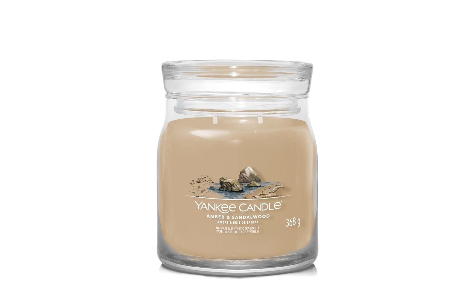 Yankee Candle Duftkerze »Amber & Sandalwood Signature Medium Jar« Yankee Candle Duftkerze »Amber & Sandalwood Signature Medium Jar« von Yankee Candle