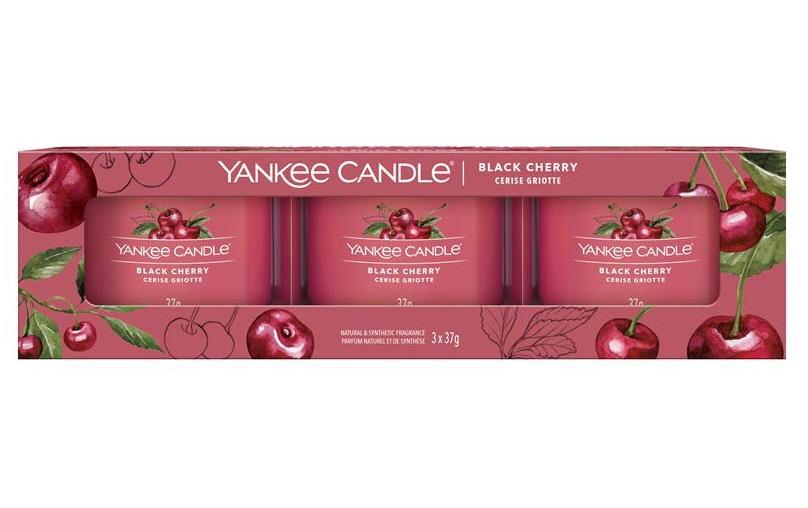 Yankee Candle Duftkerze »Black Cherry 3 Stück« Yankee Candle Duftkerze »Black Cherry 3 Stück« von Yankee Candle