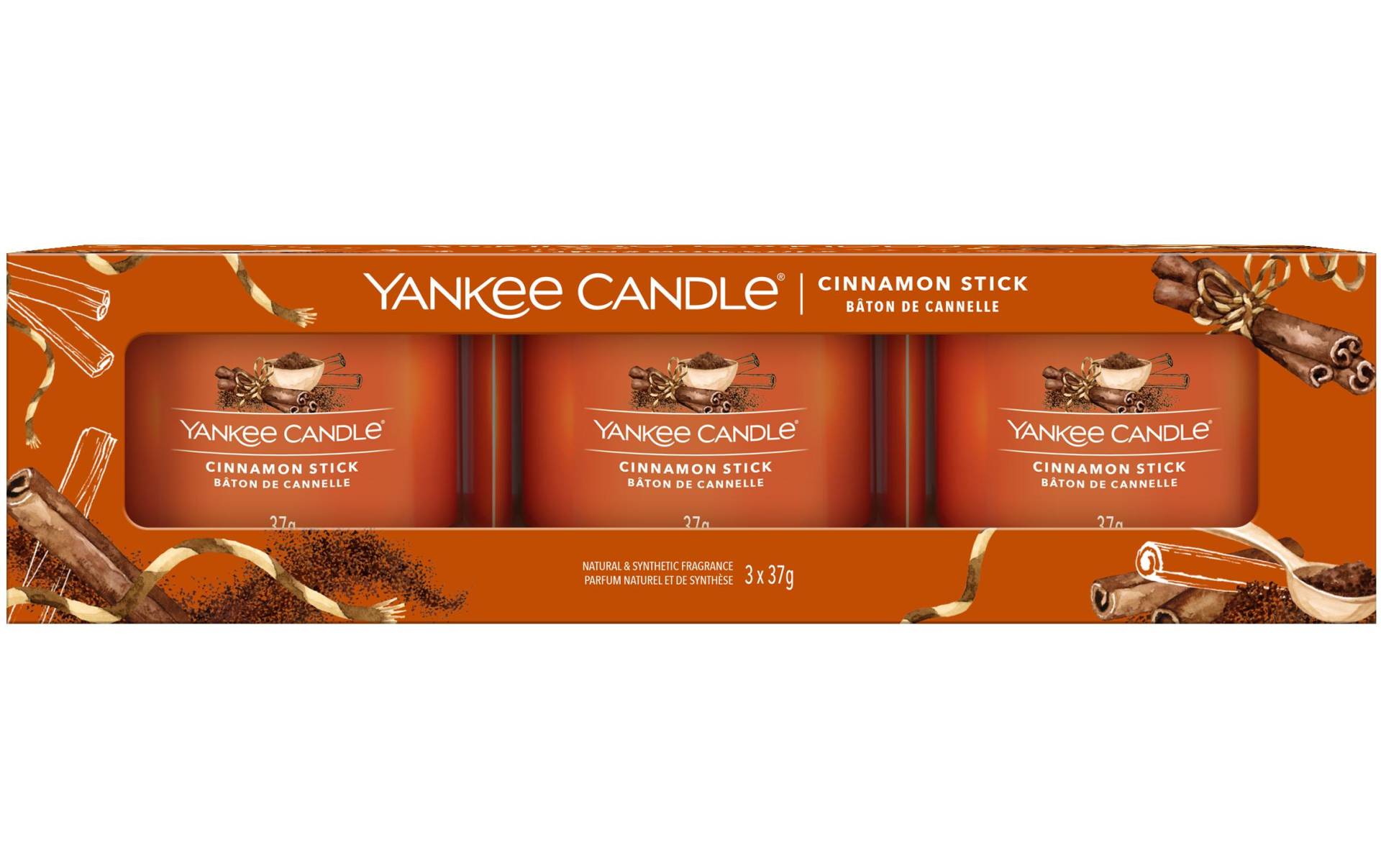 Yankee Candle Duftkerze »Cinnamon Stick 3 Stück« Yankee Candle Duftkerze »Cinnamon Stick 3 Stück« von Yankee Candle