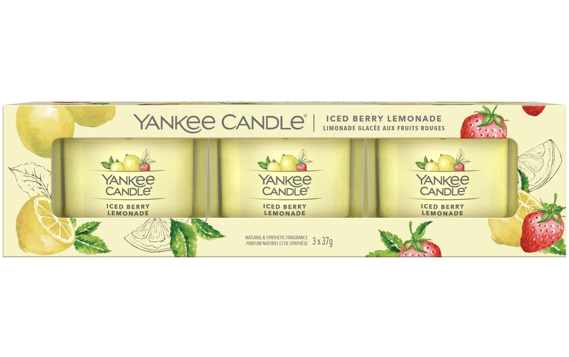 Yankee Candle Duftkerze »Iced Berry Lemonade 3 Stück« Yankee Candle Duftkerze »Iced Berry Lemonade 3 Stück« von Yankee Candle