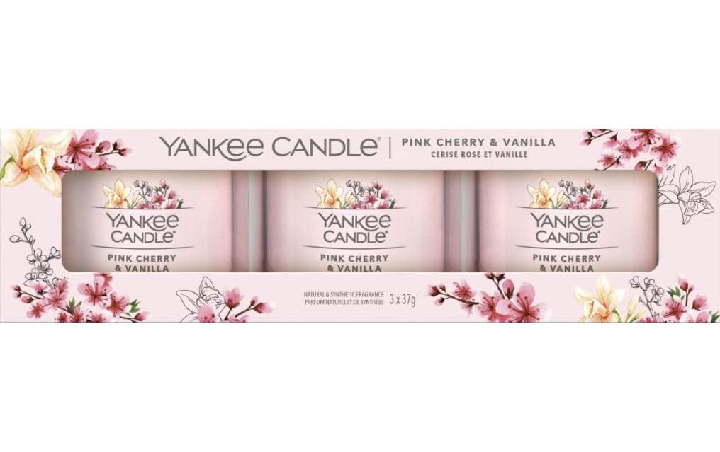 Yankee Candle Duftkerze »Pink Cherry Vanilla 3 Stück« Yankee Candle Duftkerze »Pink Cherry Vanilla 3 Stück« von Yankee Candle