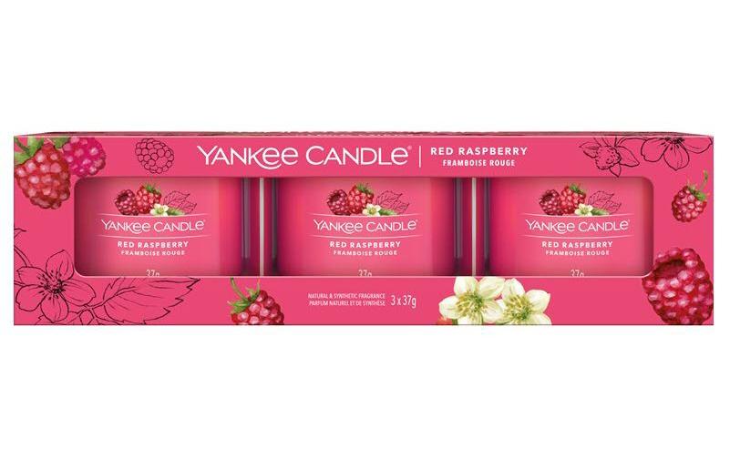 Yankee Candle Duftkerze »Red Raspberry 3 Stück« Yankee Candle Duftkerze »Red Raspberry 3 Stück« von Yankee Candle