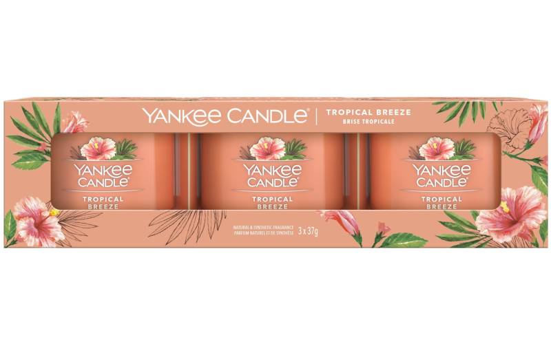 Yankee Candle Duftkerze »Tropical Breeze 3 Stück« von Yankee Candle