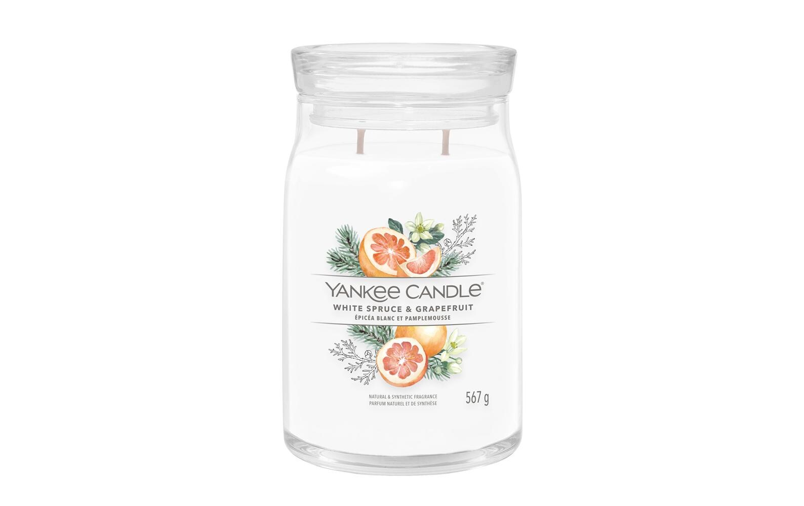 Yankee Candle Duftkerze »White Spruce & Grapefruit Signature Large Jar« Yankee Candle Duftkerze »White Spruce & Grapefruit Signature Large Jar« von Yankee Candle