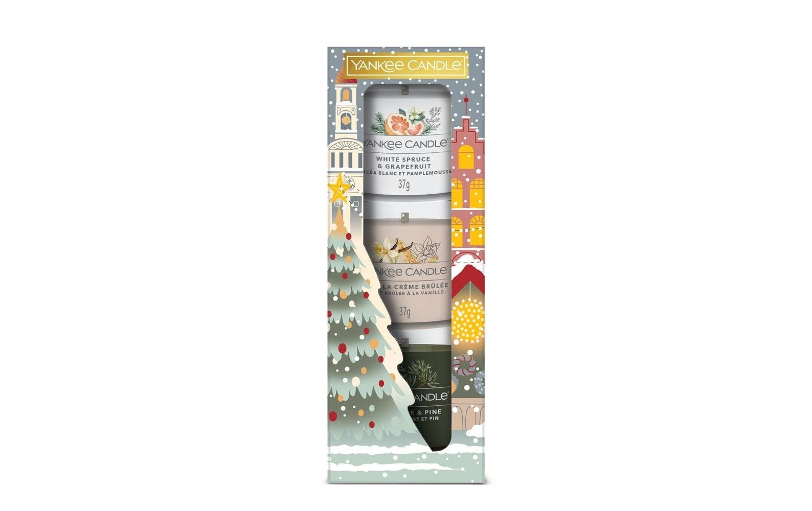 Yankee Candle Duftkerze »to the Holidays 3 Filled Votive Gift Set« von Yankee Candle