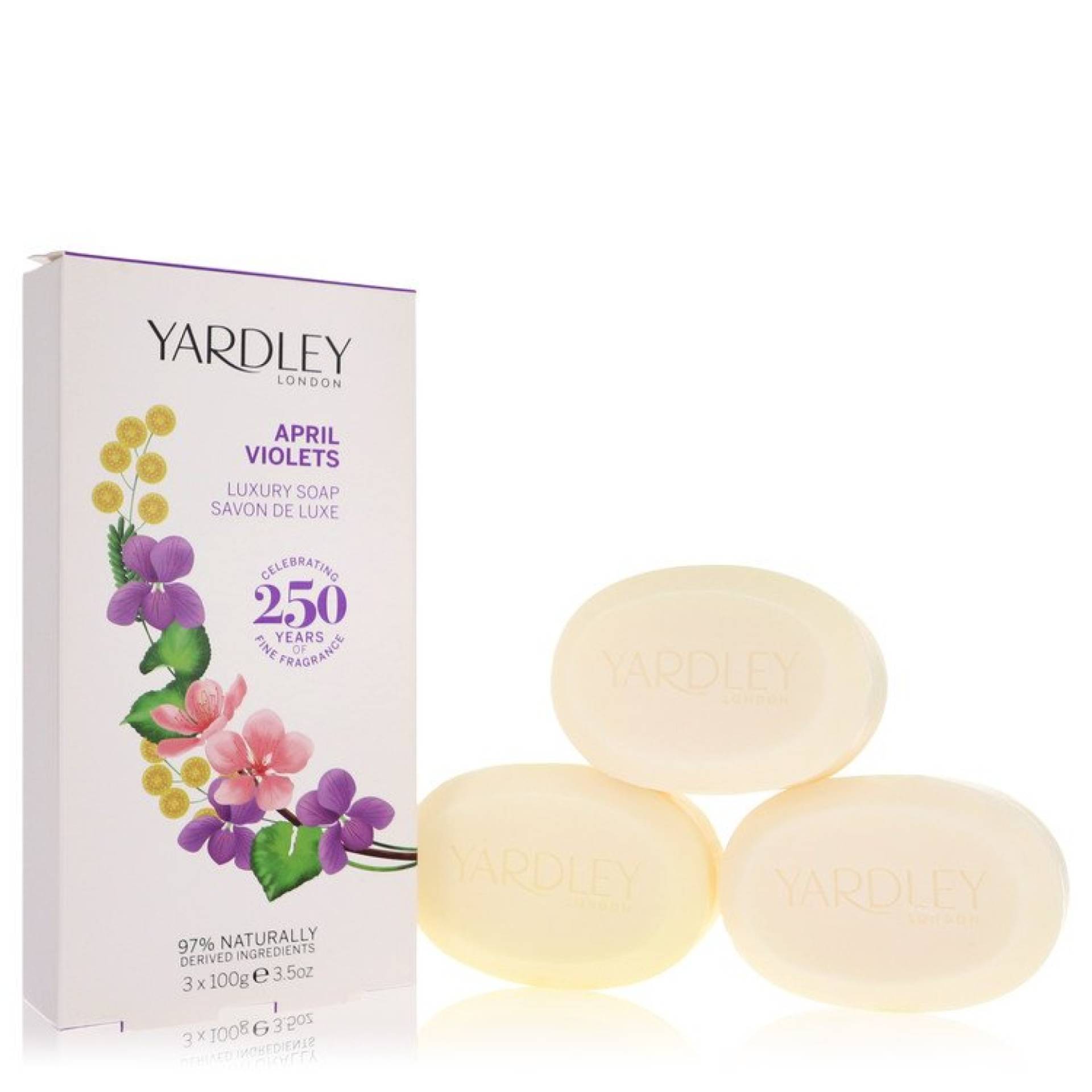 Yardley London April Violets 3 x 103 ml Soap 104 ml Yardley London April Violets 3 x 103 ml Soap 104 ml von Yardley London