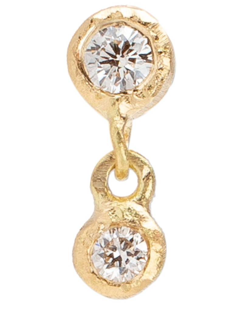 Yasuko Azuma 18kt yellow gold diamond drop earring von Yasuko Azuma