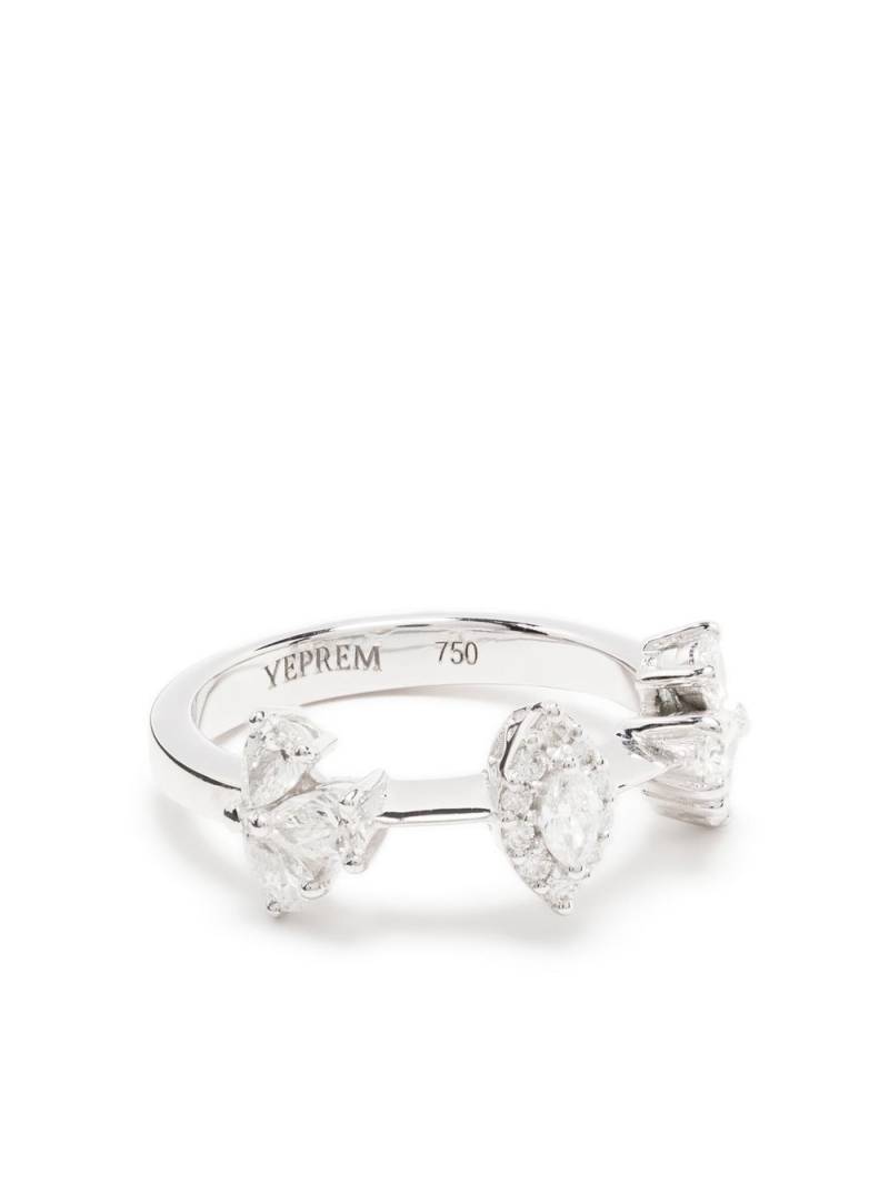 Yeprem 18kt white gold mix diamond ring - Silver von Yeprem