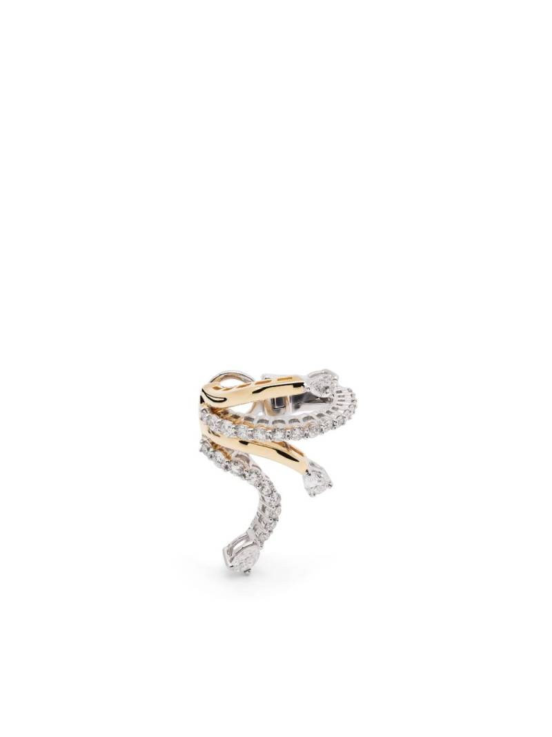 Yeprem 18kt yellow gold Whisper diamond ear cuff von Yeprem