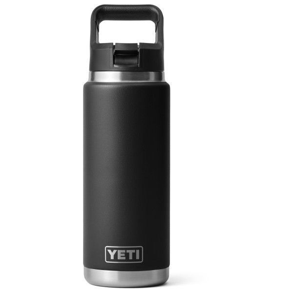 Yeti Coolers - Rambler Straw Bottle - Isolierflasche Gr 769 ml schwarz/grau von Yeti Coolers