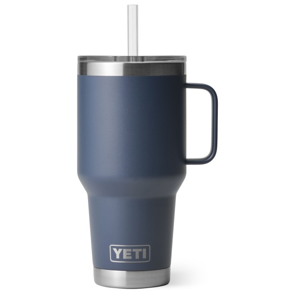 Yeti Coolers - Rambler Straw Mug - Isolierbecher Gr 0,74 l grau/blau von Yeti Coolers