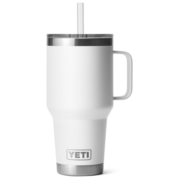 Yeti Coolers - Rambler Straw Mug - Isolierbecher Gr 739 ml weiß/grau von Yeti Coolers