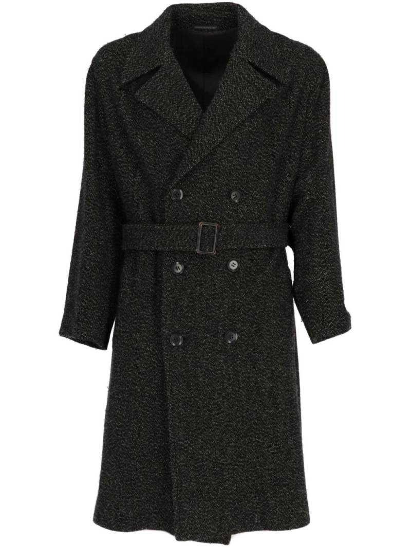 Yohji Yamamoto Pre-Owned 1990 double-breasted coat - Black von Yohji Yamamoto Pre-Owned