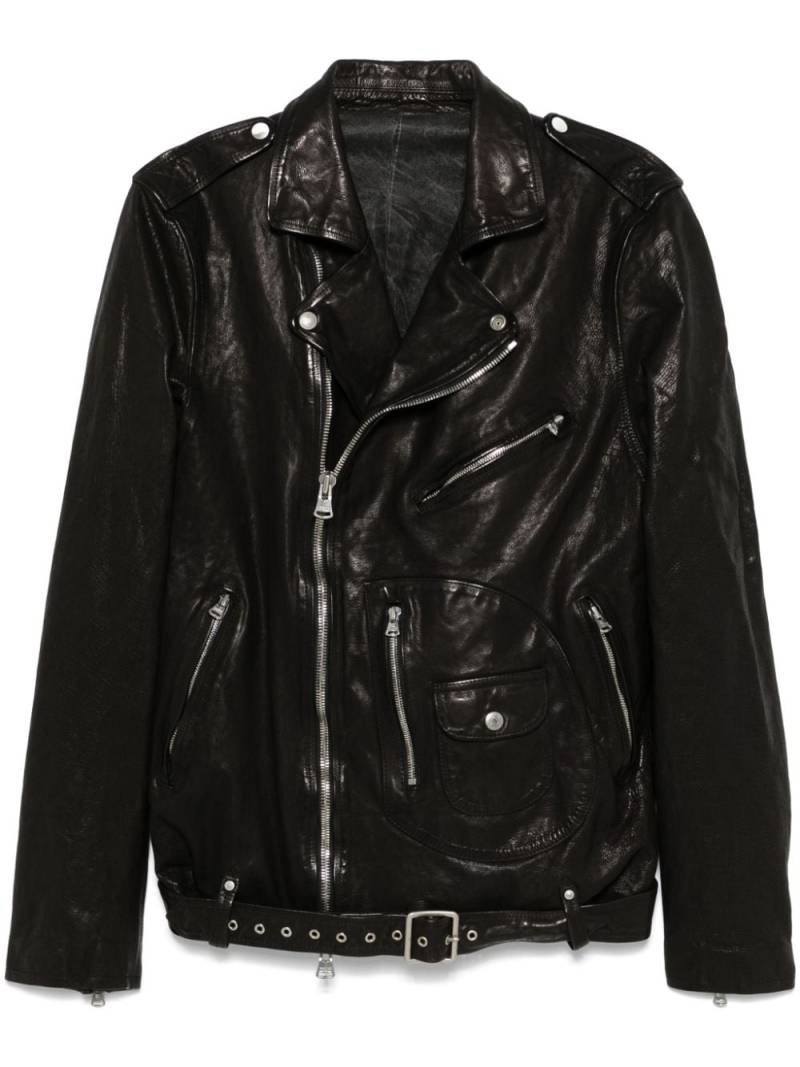 Yohji Yamamoto Backlash biker jacket - Black von Yohji Yamamoto