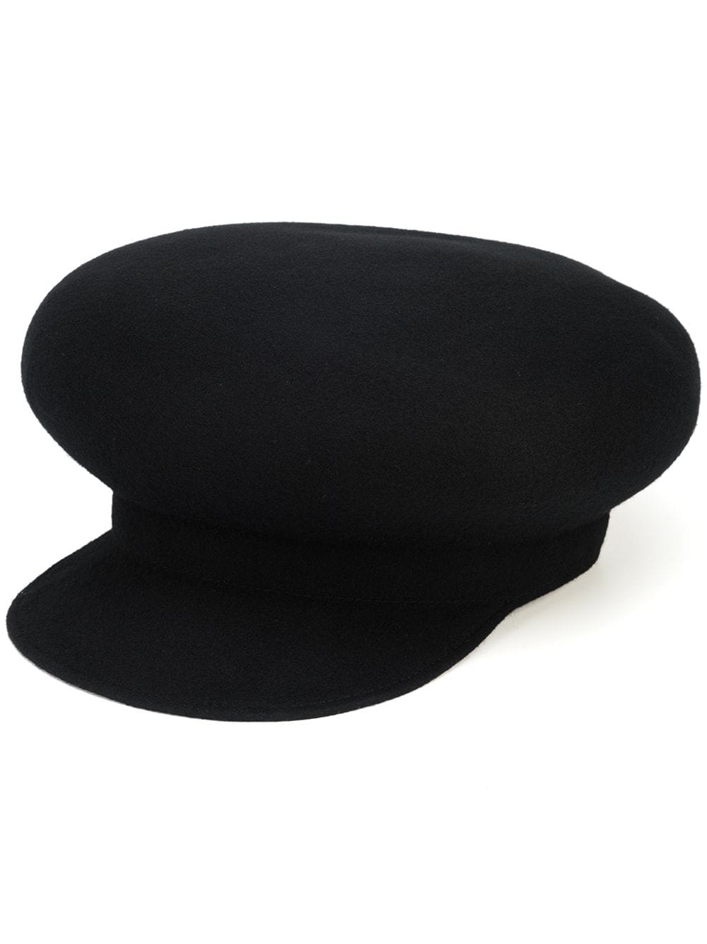 Yohji Yamamoto Baker Boy wool cap - Black von Yohji Yamamoto