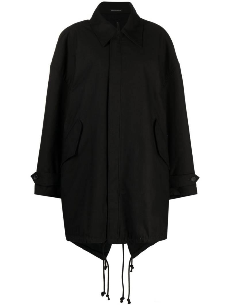 Yohji Yamamoto Military Backside Mods coat - Black von Yohji Yamamoto