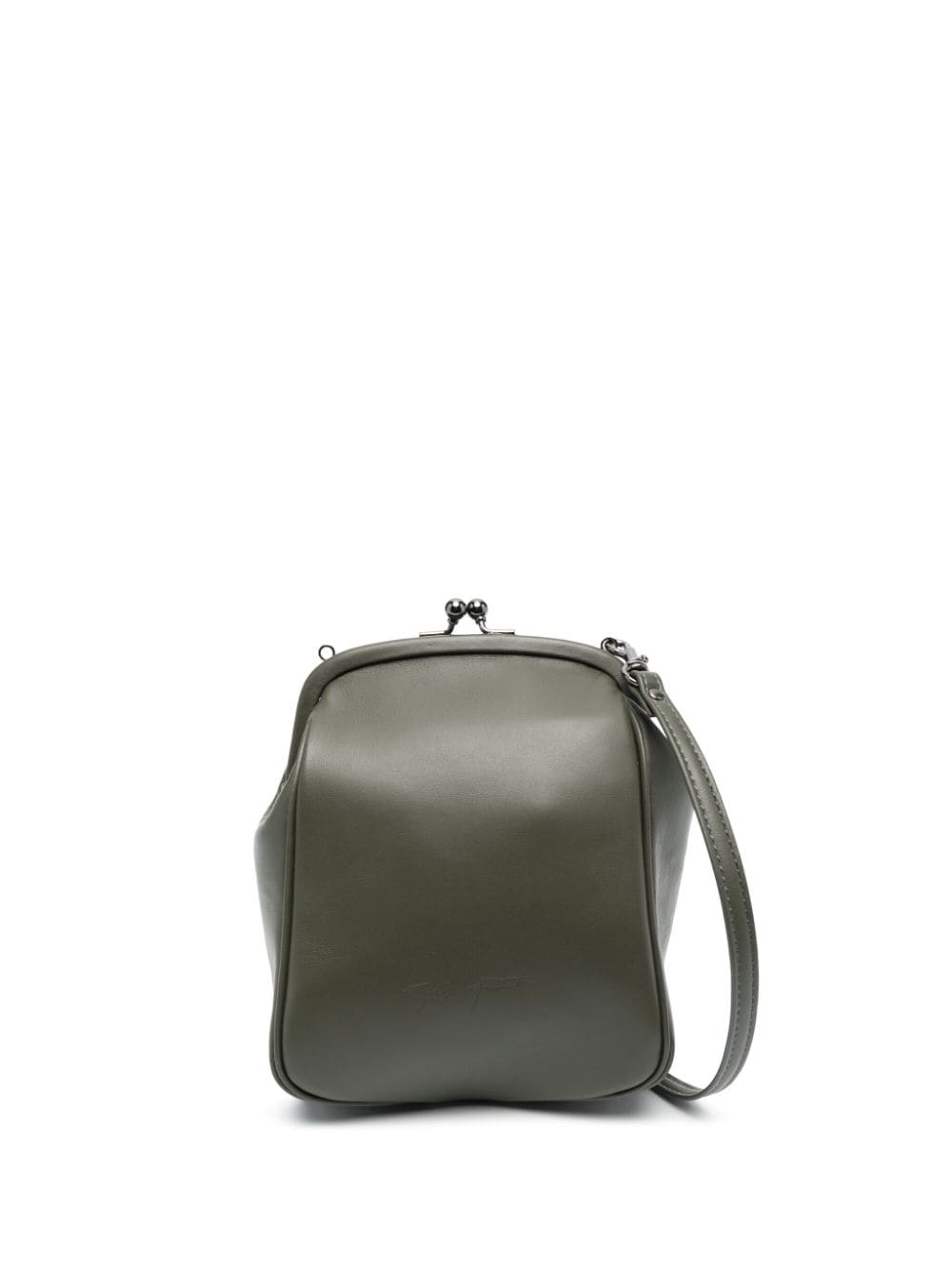 Yohji Yamamoto Semi Gloss leather crossbody bag - Green von Yohji Yamamoto