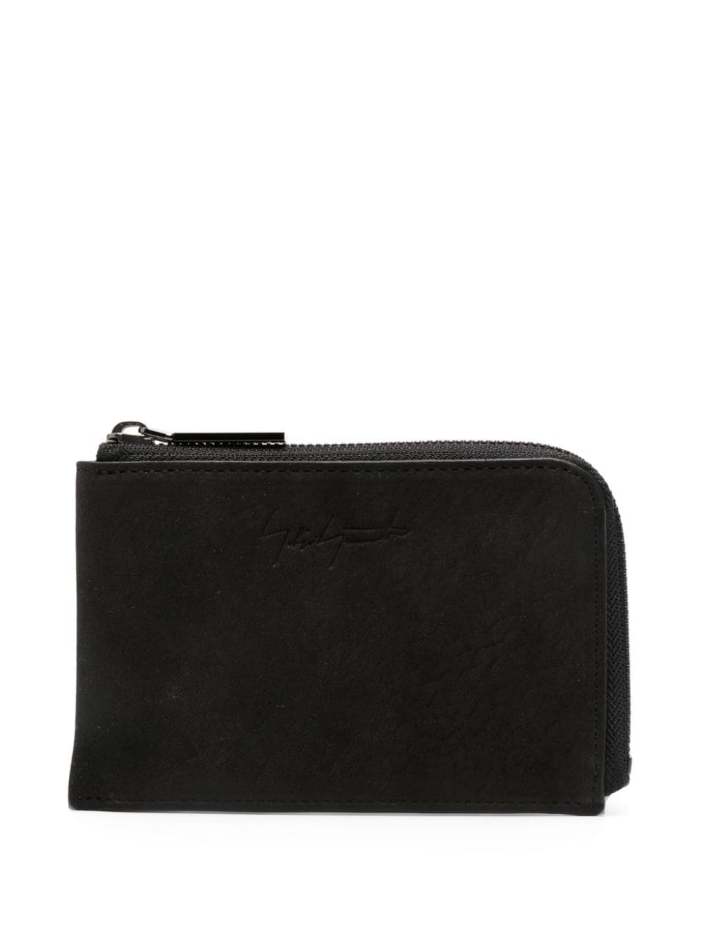 Yohji Yamamoto Short Zip wallet - Black von Yohji Yamamoto