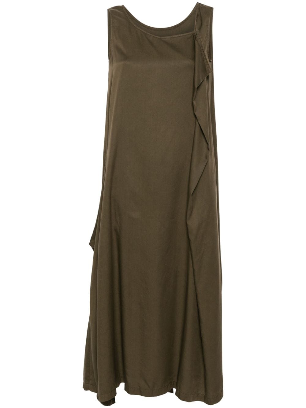 Yohji Yamamoto V-neck sleeveless maxi dress - Green von Yohji Yamamoto