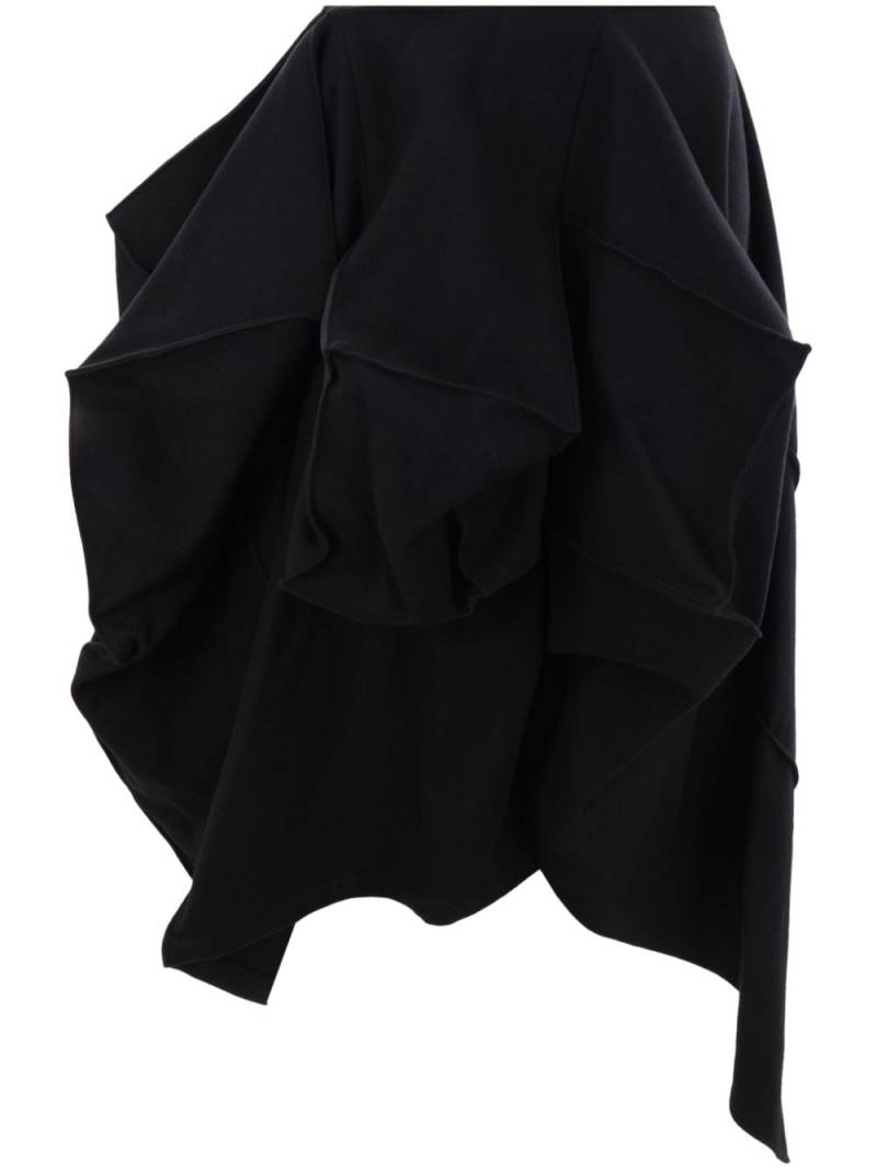 Yohji Yamamoto asymmetric-design skirt - Black von Yohji Yamamoto