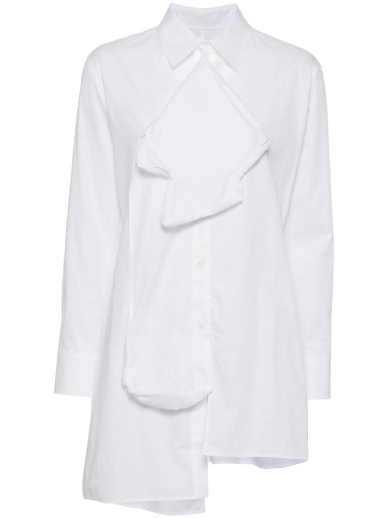 Yohji Yamamoto asymmetric shirt - White von Yohji Yamamoto