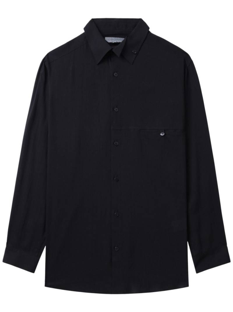 Yohji Yamamoto buttoned long-sleeve shirt - Black von Yohji Yamamoto