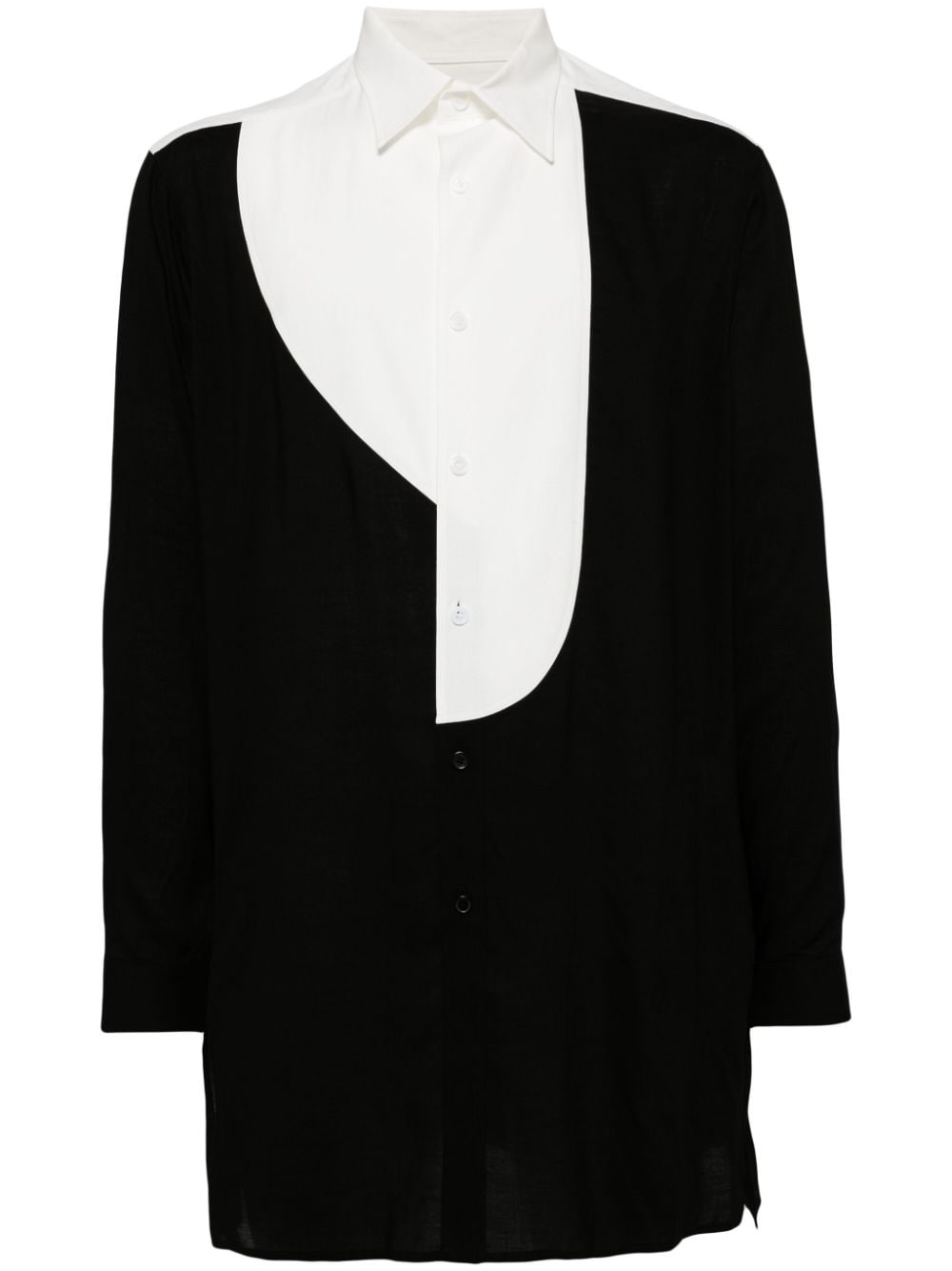 Yohji Yamamoto cotton blend shirt - White von Yohji Yamamoto