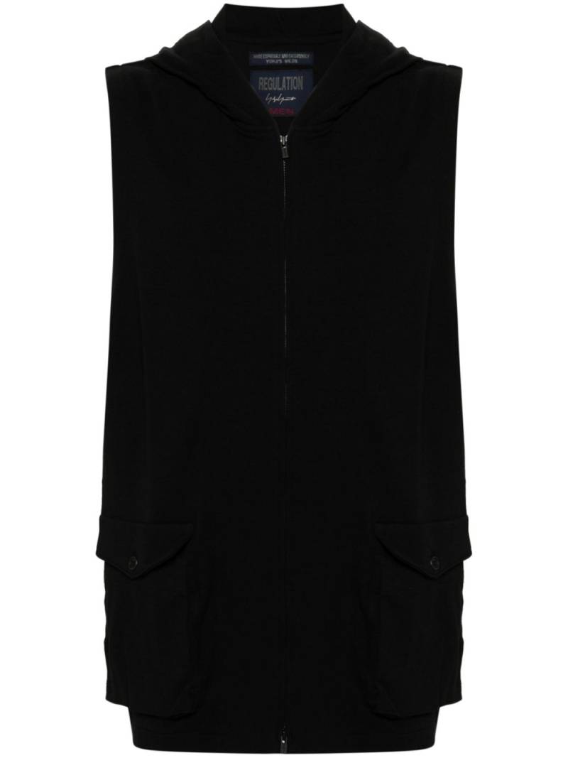 Yohji Yamamoto cotton hoodie - Black von Yohji Yamamoto