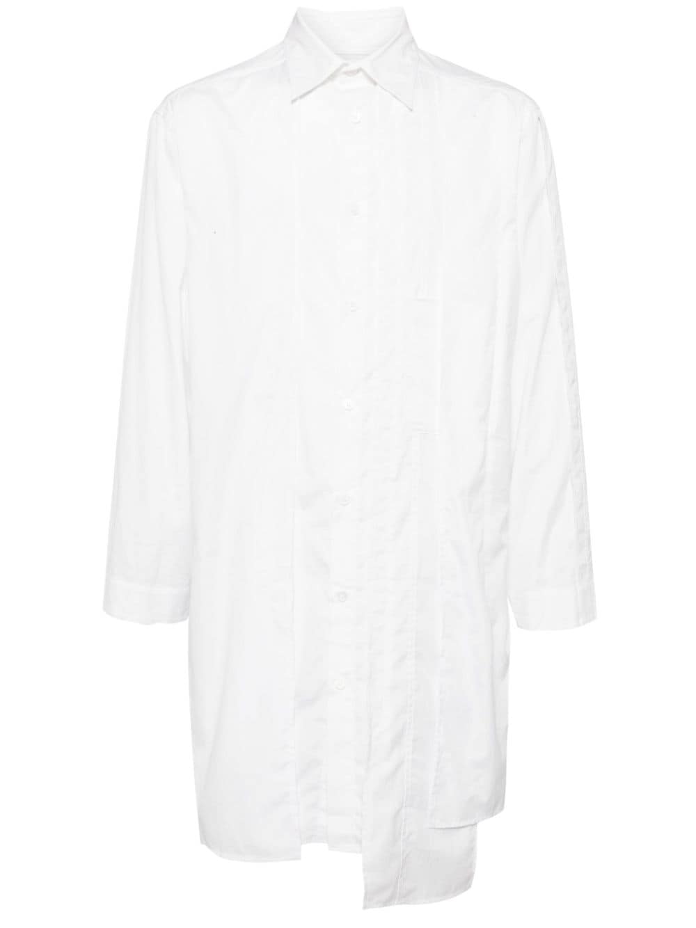 Yohji Yamamoto cotton long shirt - White von Yohji Yamamoto