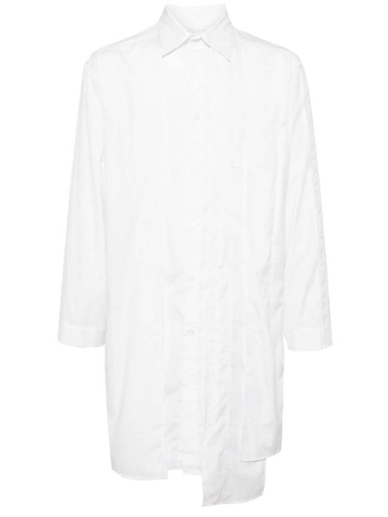 Yohji Yamamoto cotton long shirt - White von Yohji Yamamoto