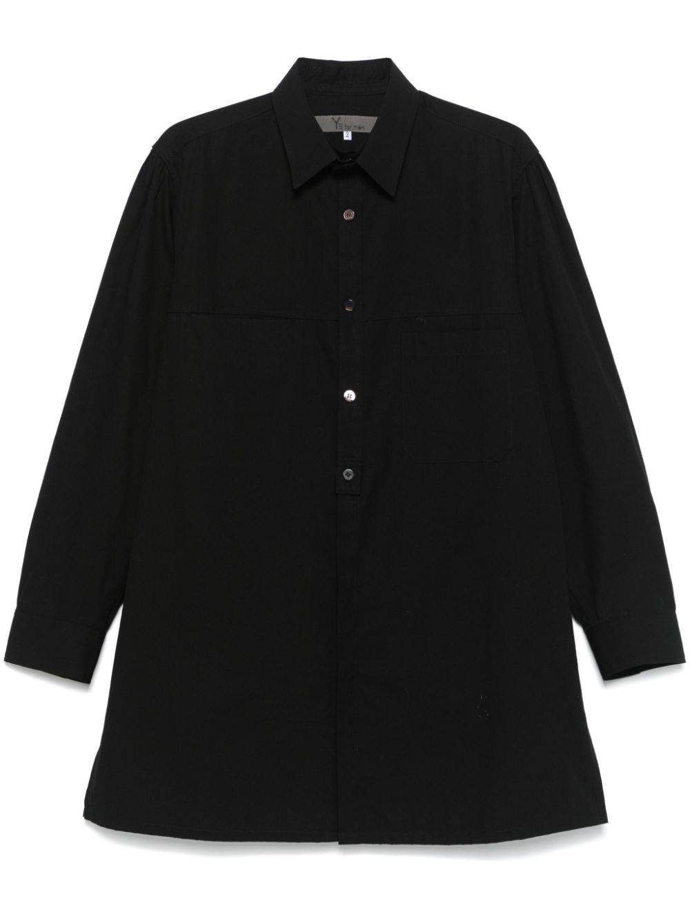 Yohji Yamamoto cotton shirt - Black von Yohji Yamamoto