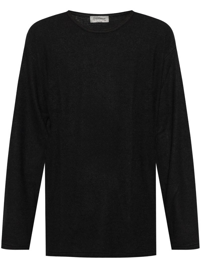 Yohji Yamamoto crew-neck jumper - Black von Yohji Yamamoto