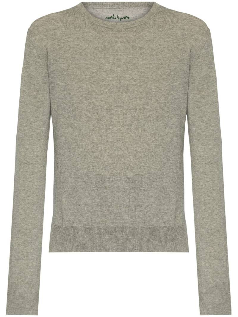 Yohji Yamamoto crew-neck jumper - Grey von Yohji Yamamoto