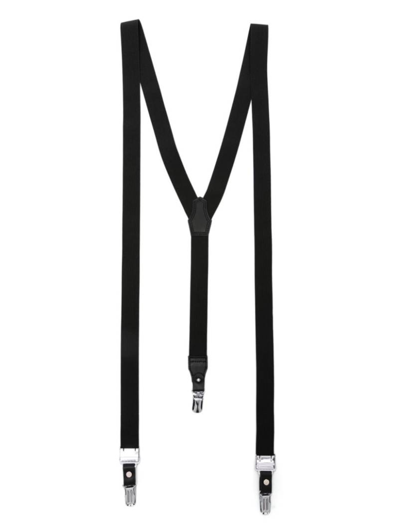 Yohji Yamamoto crossover-strap braces - Black von Yohji Yamamoto