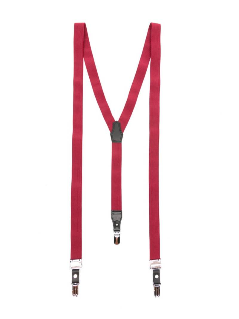 Yohji Yamamoto crossover-strap braces - Red von Yohji Yamamoto