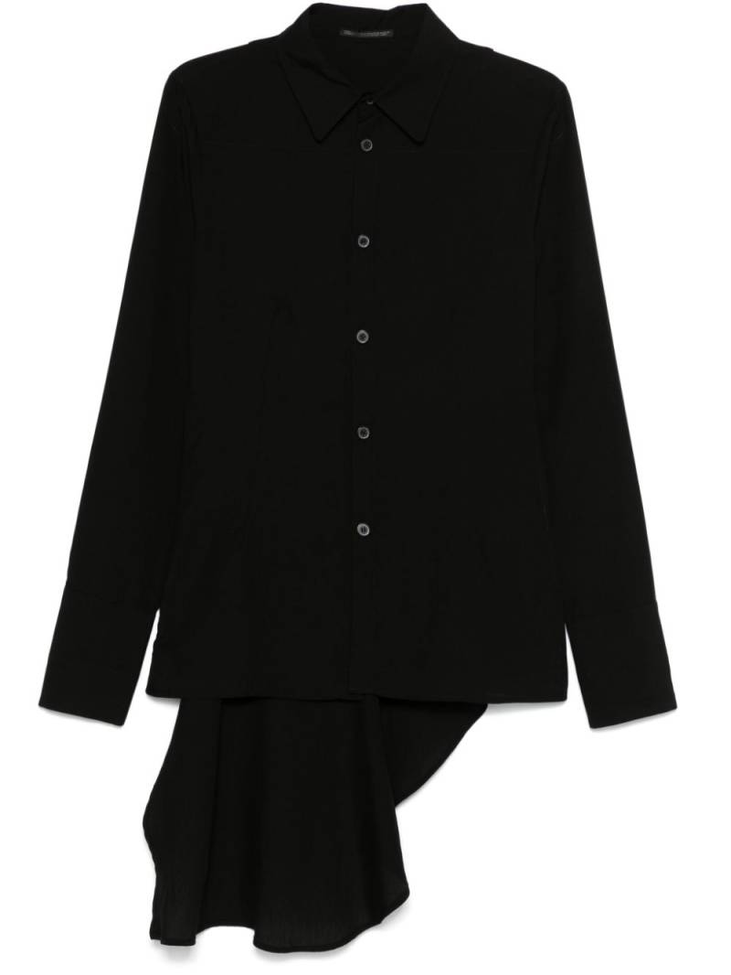 Yohji Yamamoto draped shirt - Black von Yohji Yamamoto