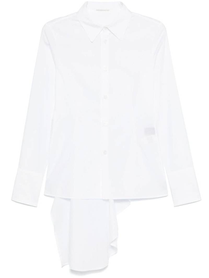 Yohji Yamamoto draped shirt - White von Yohji Yamamoto