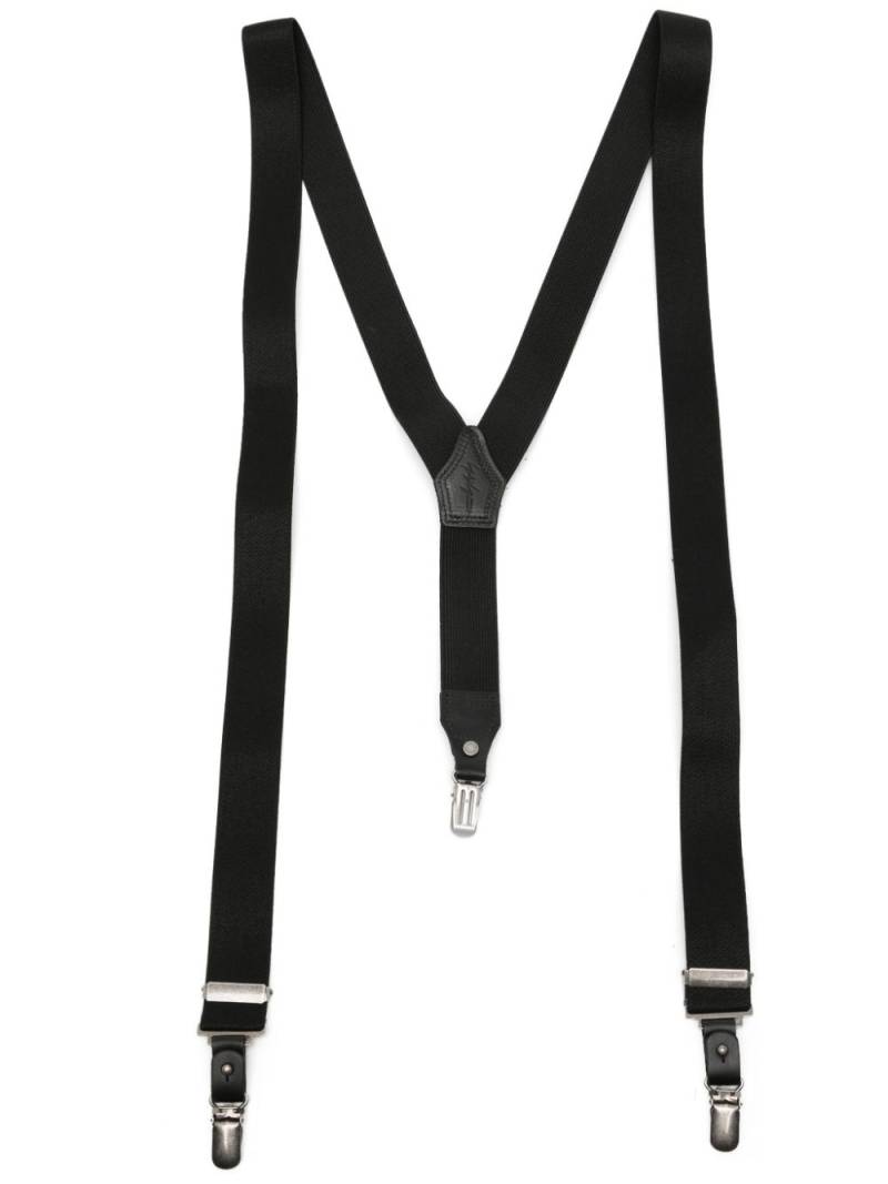 Yohji Yamamoto elasticated braces - Black von Yohji Yamamoto