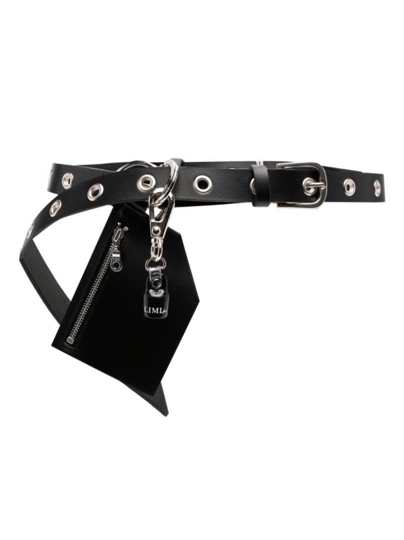 Yohji Yamamoto eyelet belt - Black von Yohji Yamamoto