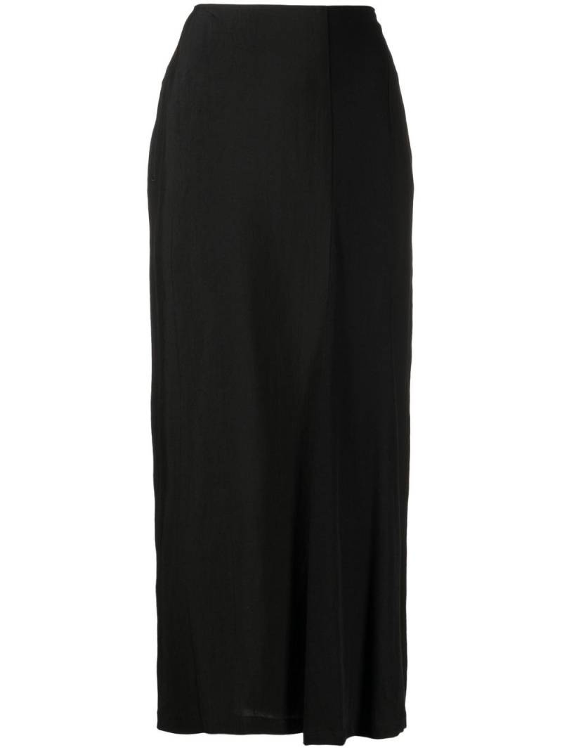 Yohji Yamamoto flared high-waited skirt - Black von Yohji Yamamoto