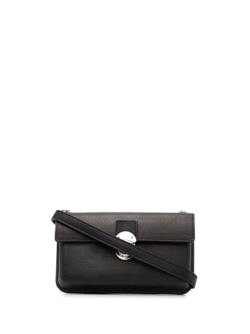 Yohji Yamamoto foldover satchel crossbody bag - Black von Yohji Yamamoto