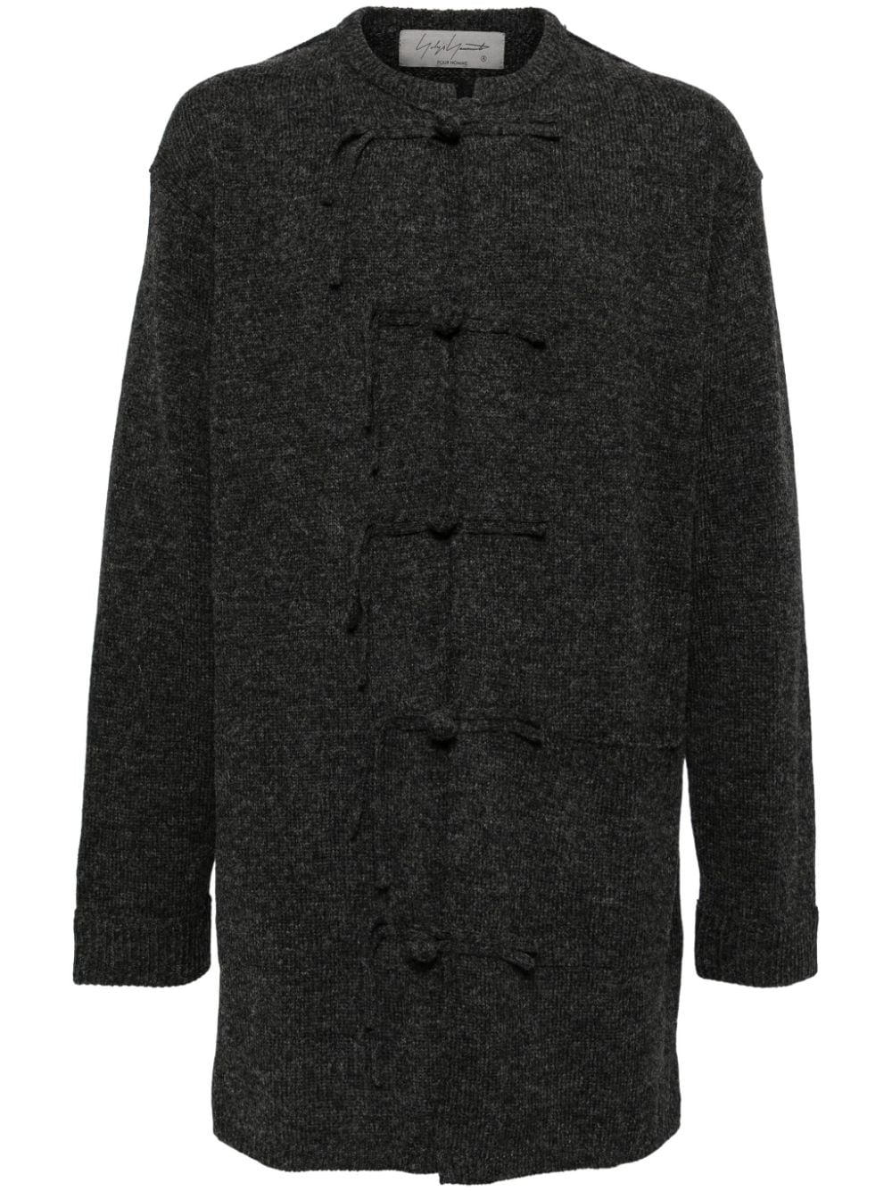 Yohji Yamamoto frog button cardigans - Black von Yohji Yamamoto