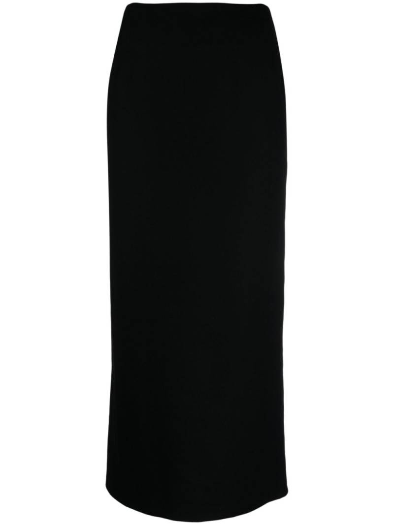 Yohji Yamamoto high-waist wool pencil skirt - Black von Yohji Yamamoto