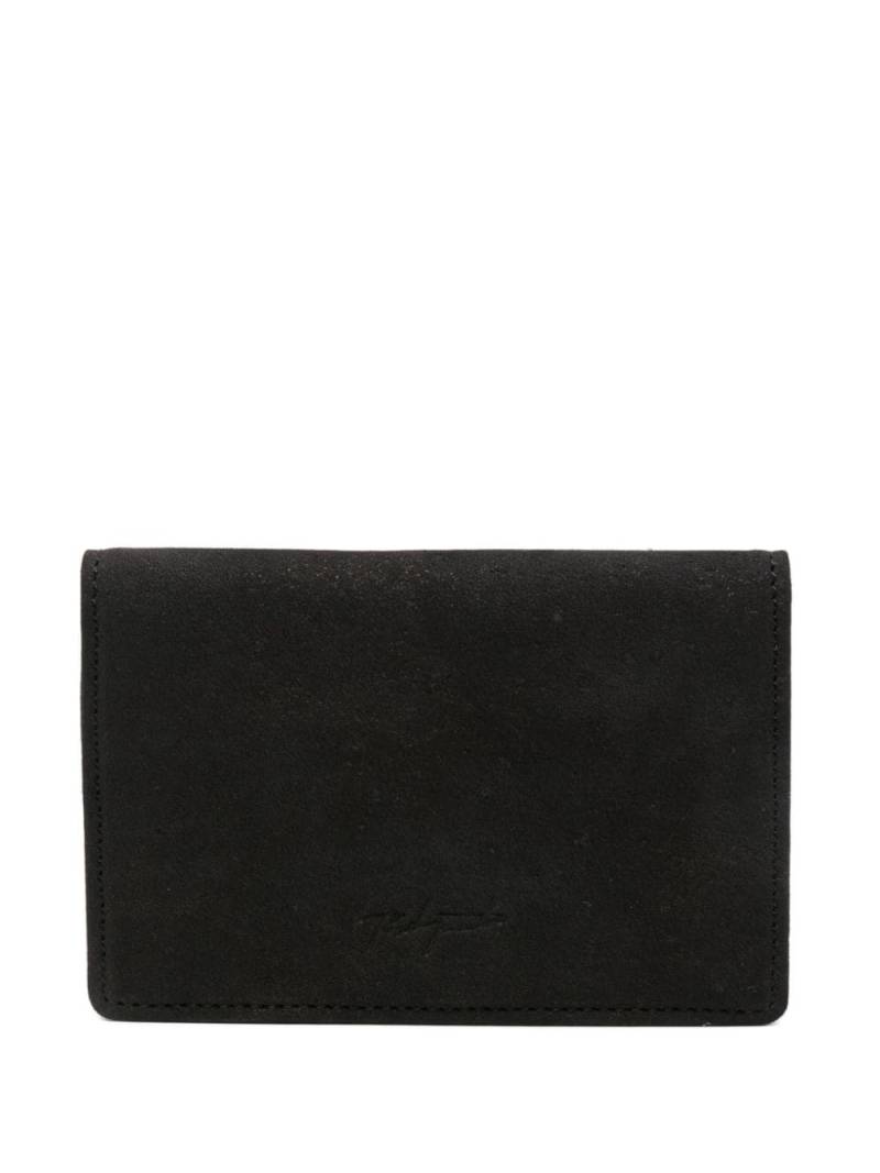 Yohji Yamamoto logo-debossed wallet - Black von Yohji Yamamoto