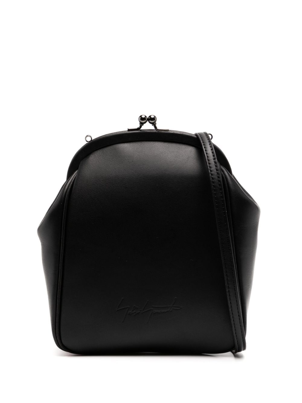 Yohji Yamamoto logo-embossed mini bag - Black von Yohji Yamamoto